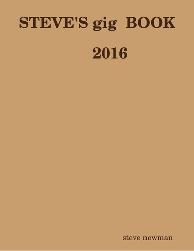 Steve's Gig Book