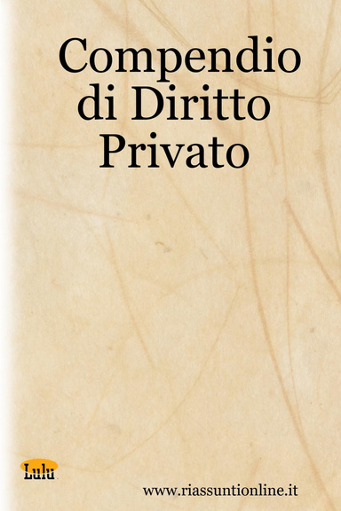 Compendio di Diritto Privato
