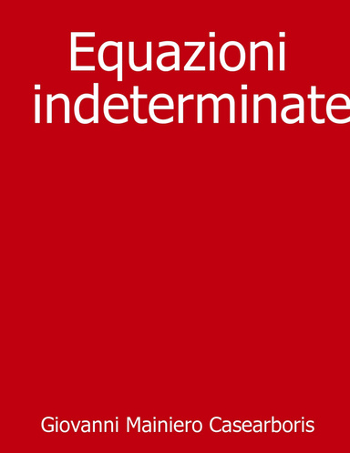 Equazioni indeterminate