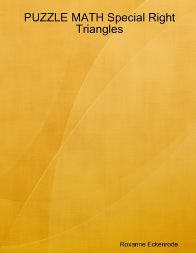 PUZZLE MATH Special Right Triangles