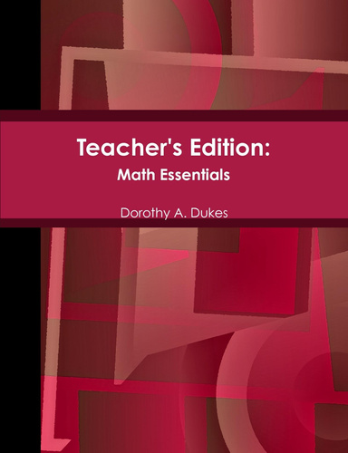 Teacher's Edition: Math Essentials