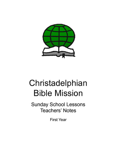 CBM Sunday School Notes Year 1