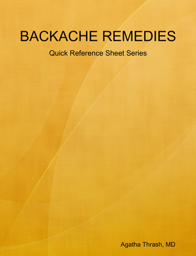 BACKACHE REMEDIES