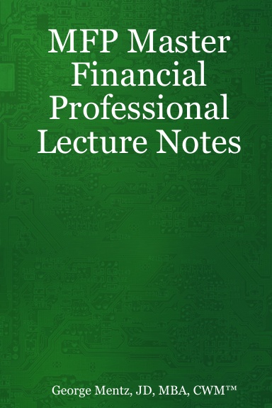 MFP Master Financial Professional Lecture Notes