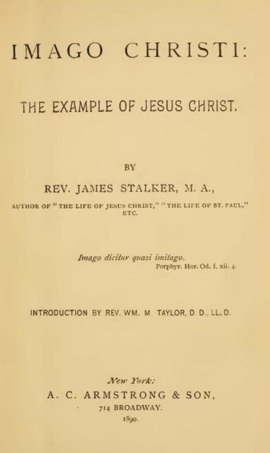 Imago Christi: The Example of Jesus Christ