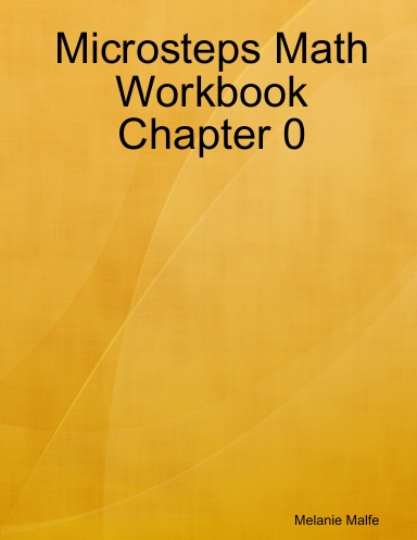 Microsteps Math Workbook Chapter 0