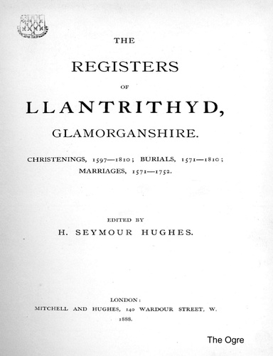 Llantrithyd Parish Registers: 1571 - 1810