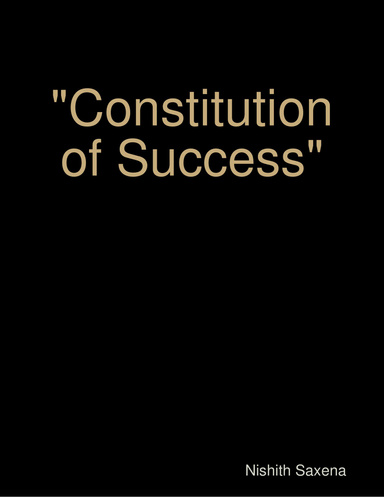 " Constitution of Success"