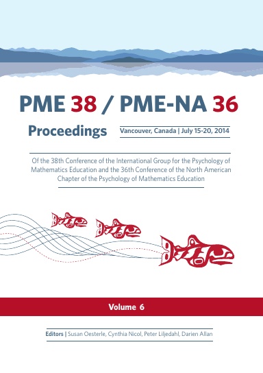 Proceedings of the 38th Conference of the International Group for the Psychology of Mathematics Education and the 36th Conference of the North American Chapter of the Psychology of Mathematics Education - Volume 6