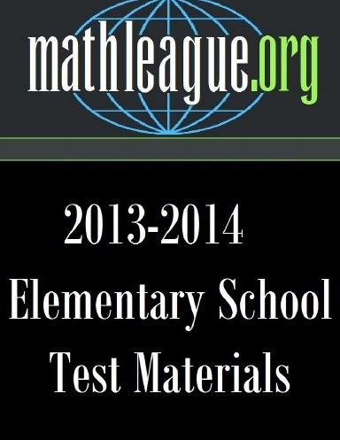 Elementary School Test Materials 2013-2014