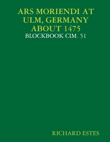 ARS MORIENDI AT ULM, GERMANY ABOUT 1475 - BLOCKBOOK CIM. 51