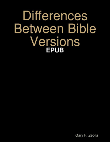 Differences Between Bible Versions: EPUB