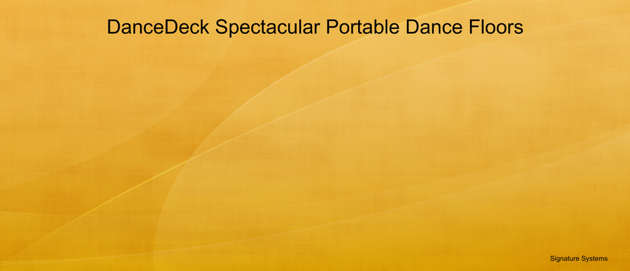 DanceDeck Spectacular Portable Dance Floors