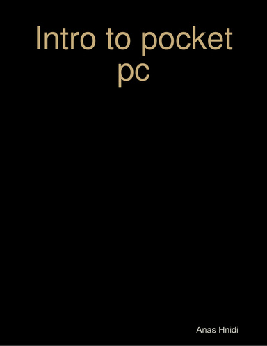 Intro to pocket pc