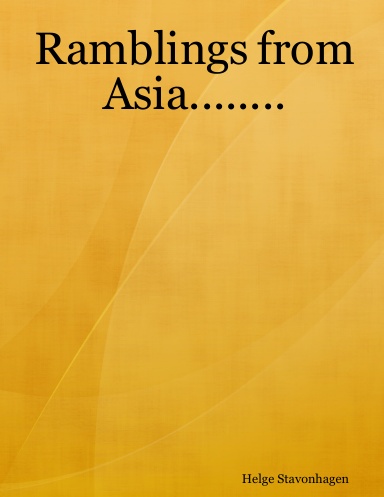 Ramblings from Asia........