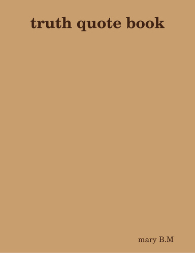 truth quote book