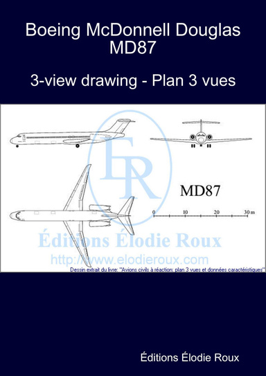 3-view drawing - Plan 3 vues - Boeing McDonnell Douglas MD87