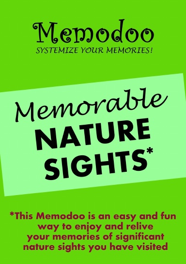 Memodoo Memorable Nature Sights
