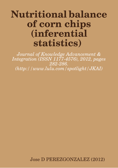 Nutritional balance of corn chips inferential