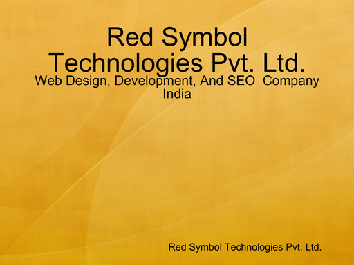 Red Symbol Technologies - Web Development Company India