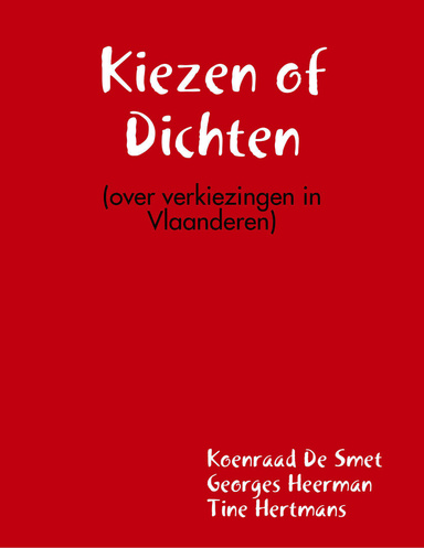 Kiezen of Dichten