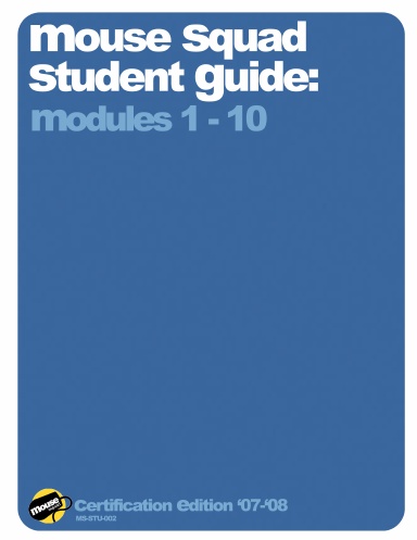 MOUSE Squad Student Guide 2007 2