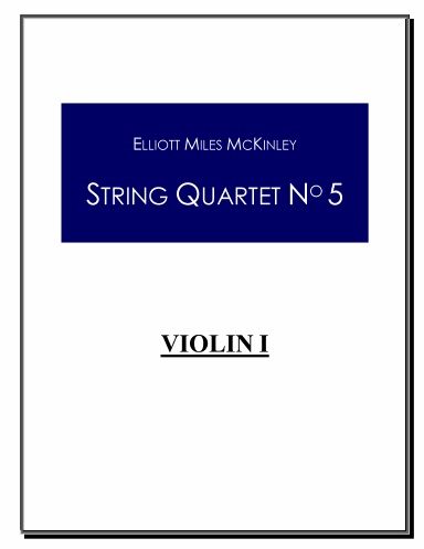 PART - First Violin - String Quartet No. 5