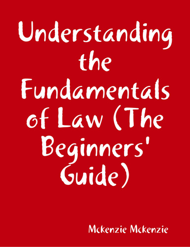 Understanding the Fundamentals of Law (The Beginners' Guide)