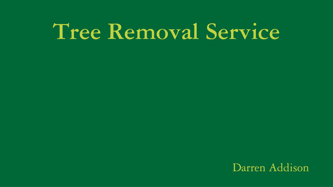 Tree Removal Service