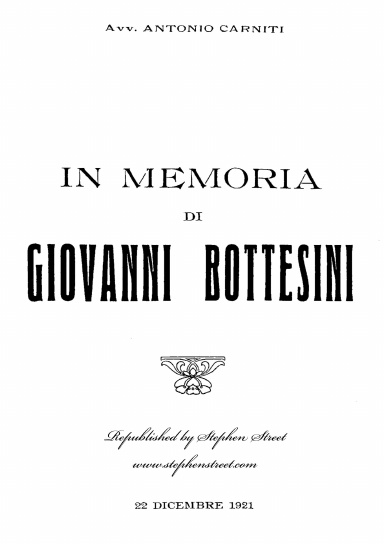 In Memoria di Giovanni Bottesini