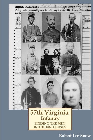 57th Virginia Infantry: Finding the Men  in the 1860 Census