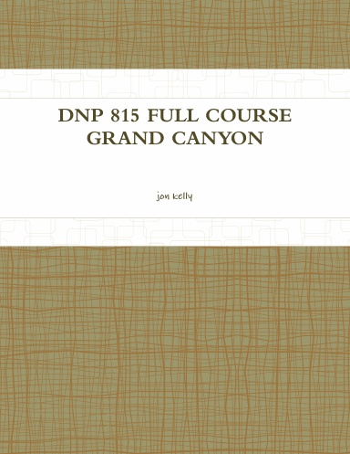 DNP 815 FULL COURSE GRAND CANYON