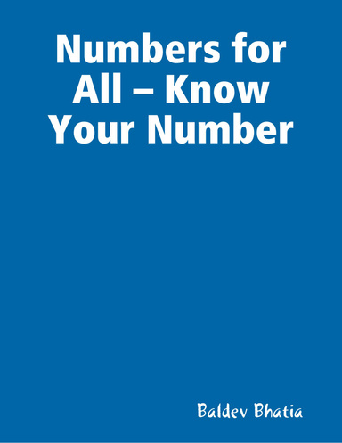 Numbers for All – Know Your Number