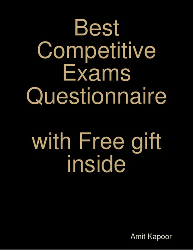 Best Competitive Exams Questionnaire