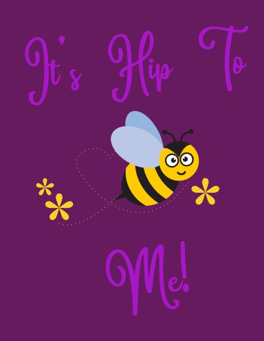 It's Hip To Be Me Purple Cover Notebook