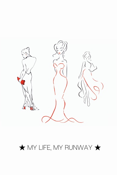 MY LIFE, MY RUNWAY - ★ Your fashion design dot grid journal will help you rule the world and get shit done! ★