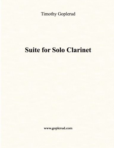 Suite for Solo Clarinet