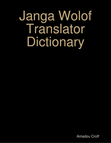 Janga Wolof Translator Dictionary