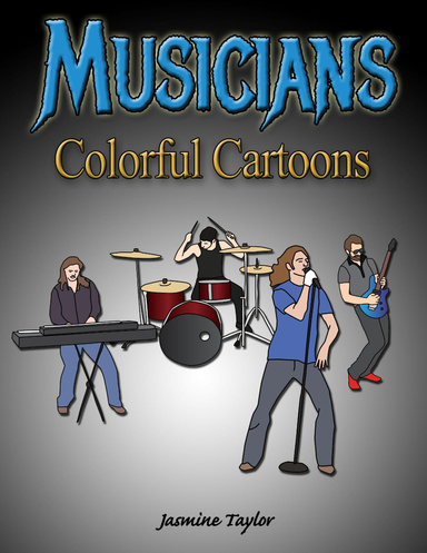 Musicians Colorful Cartoons