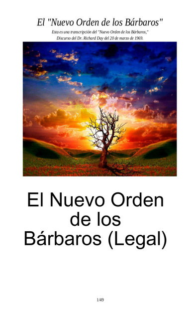 El Nuevo Orden de los Bárbaros (Legal)