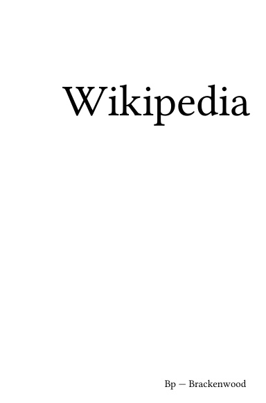 Volume 1245, Bp --- Brackenwood