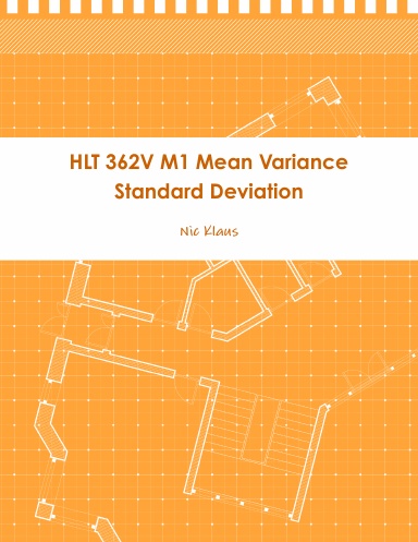 HLT 362V M1 Mean Variance Standard Deviation