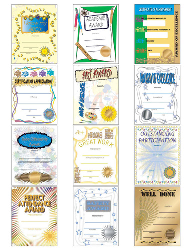 Certificates of Achievement – Kids Certificates – School Certificates – Printable Achievement Student Award Certificates for Children