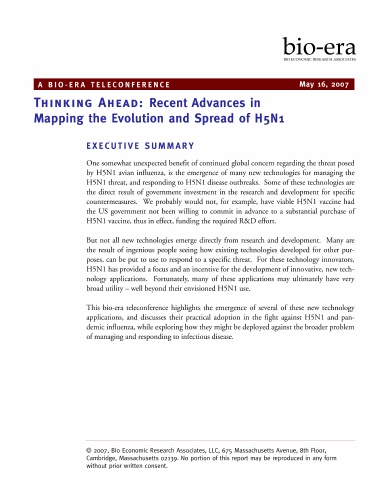 Thinking Ahead: Recent Advances in Mapping the Evolution and Spread of H5N1