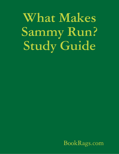 What Makes Sammy Run? Study Guide