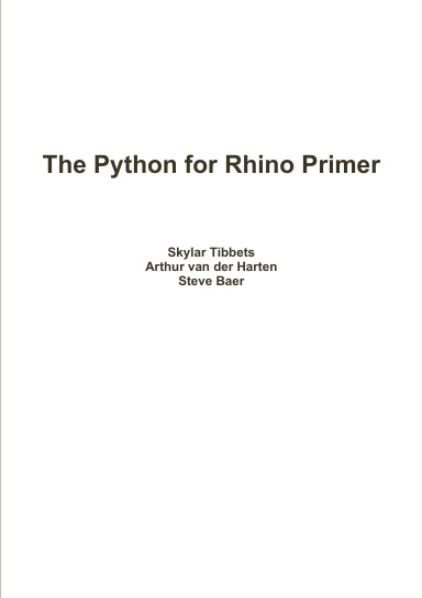 The Python for Rhino Primer