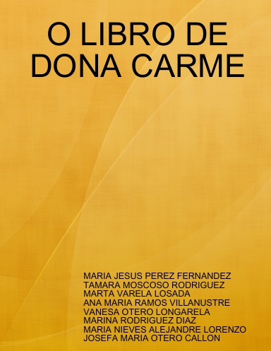 O LIBRO DE DONA CARME