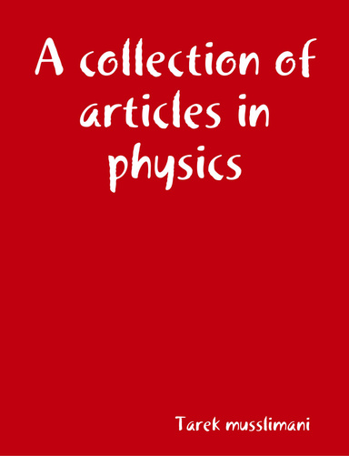A Collection of Articles in Physics for Beginners