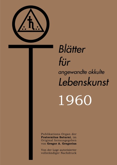 Blätter für angewandte okkulte Lebenskunst • 1960