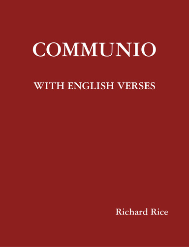 Communio with English Verses